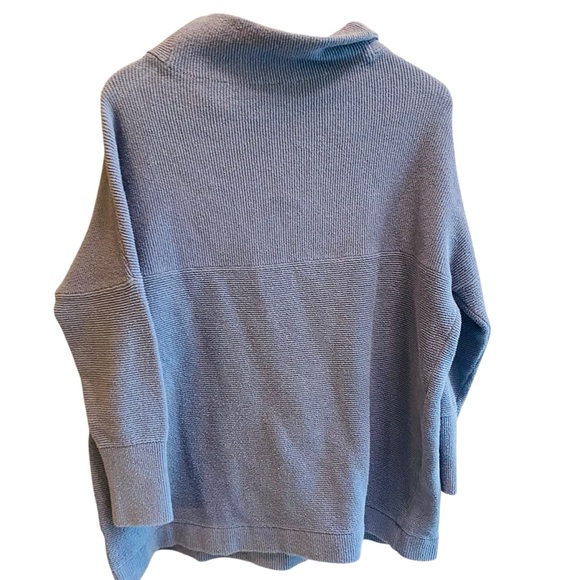 Free People Ottoman Slouchy Tunic Sweater Blue - Picture 10 of 13